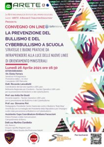 PREVENZIONE CONTRO BULLISMO E CYBERBULLISMO A SCUOLA, L’INIZIATIVA