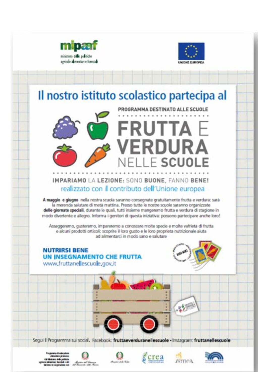 FRUTTA E VERDURA NELLE SCUOLE