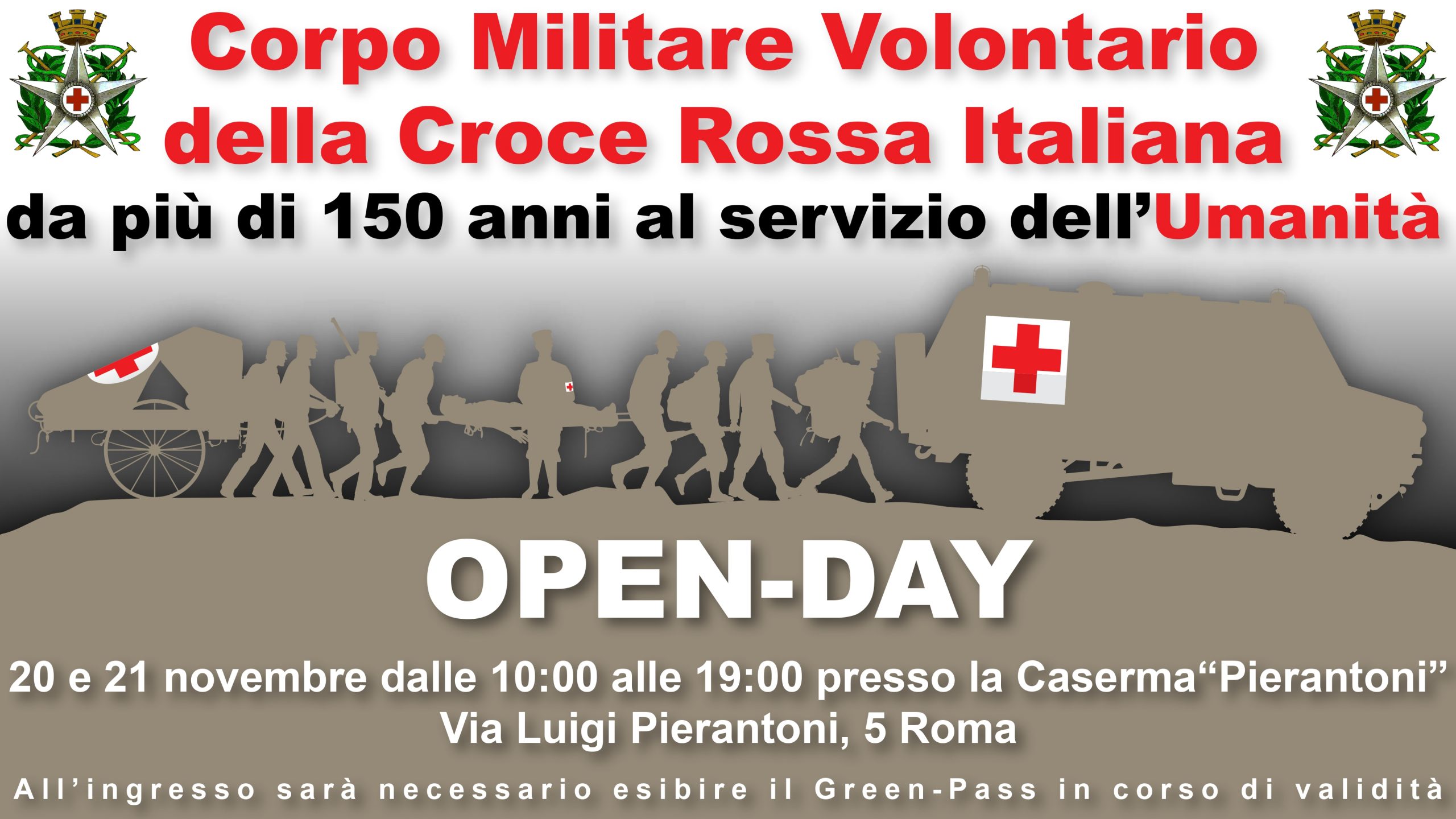 OPEN DAY /CORPO MILITARE VOLONTARIO DELLA CROCE ROSSA INTALIANA