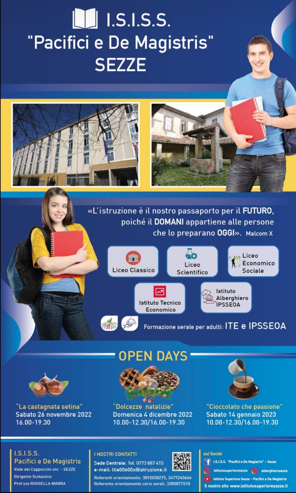 Open Day – I.S.I.S.S. “Pacifici e De Magistris” Sezze