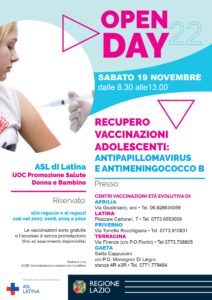 OPEN DAY-VACCINAZIONI