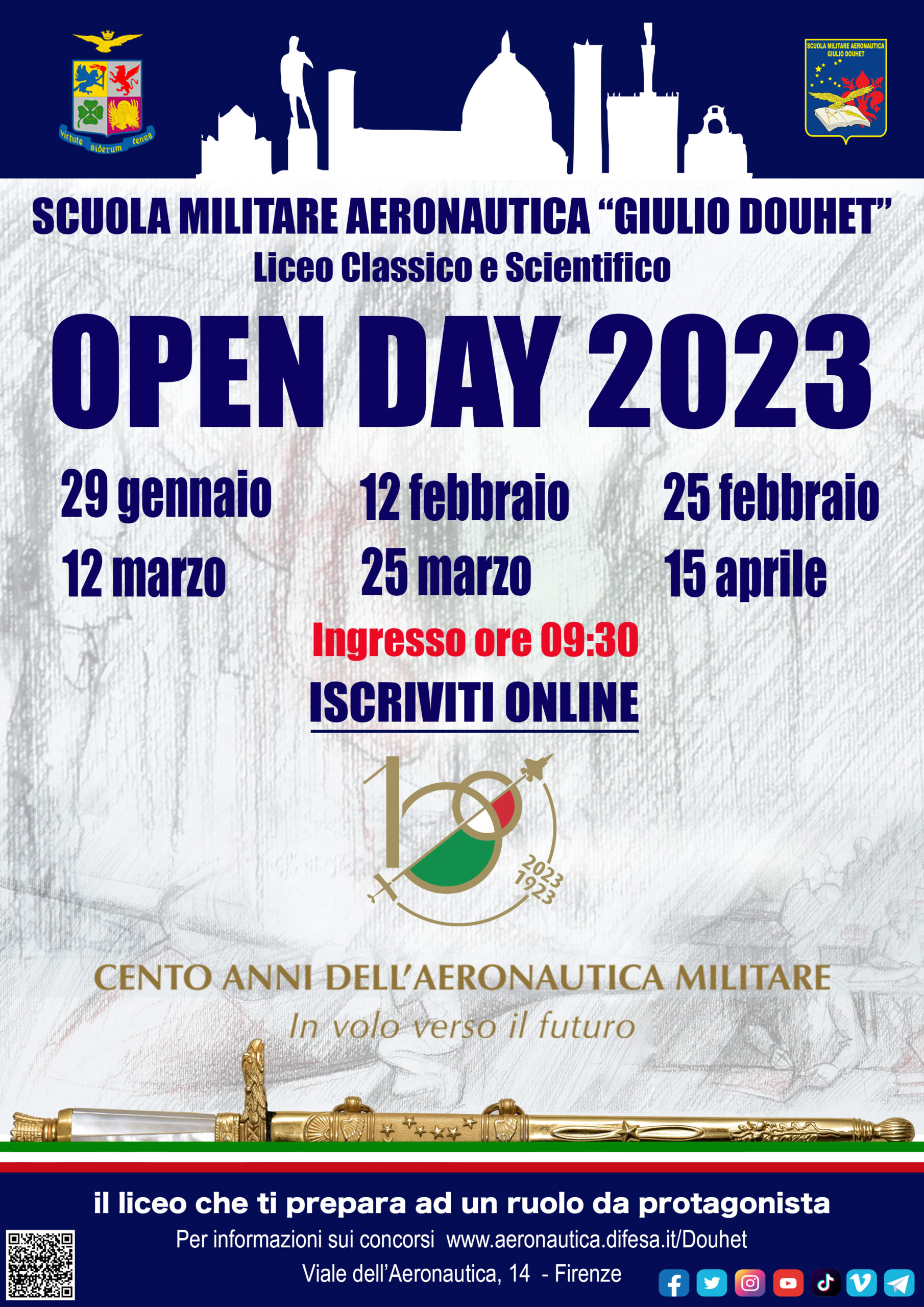 Open Day 2023 – Scuola Militare Aeronautica “Giulio Douhet”